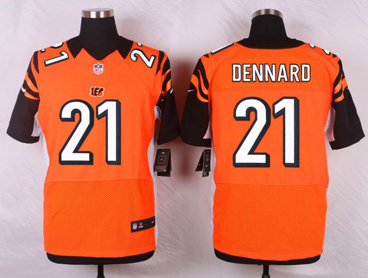 Men Cincinnati Bengals #21 Dennard orange elite NFL Nike jersey